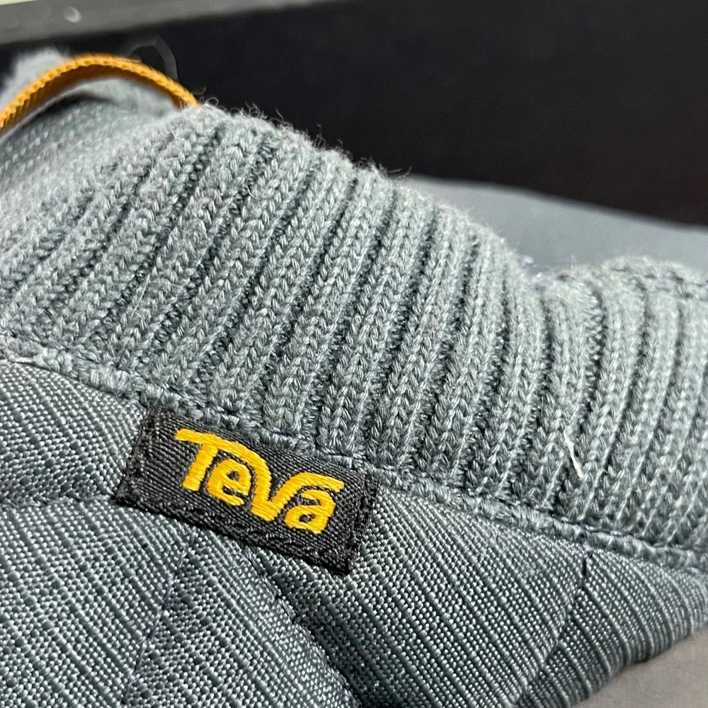 Teva ReEmber 1125472‎ Grey Quilted Comfort Slippers Slip On Men's 8 US/7 UK